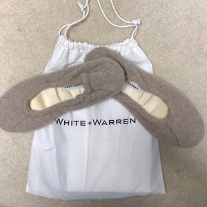 White + Warren Cashmere Ballet Slippers